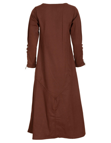 Tunique médiévale longue en coton...