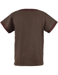 Tunique médiévale en coton modèle Holgar, couleur marron 2
