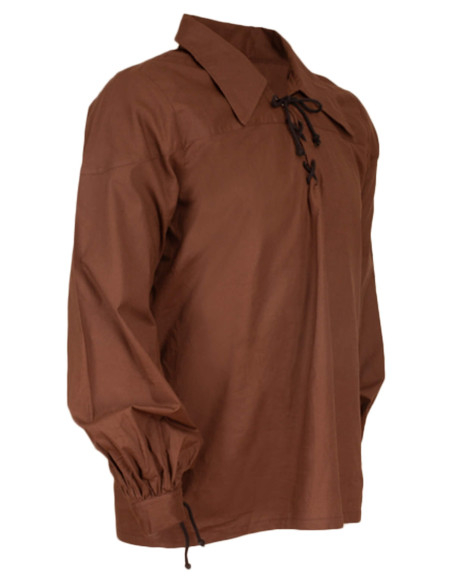 Chemise médiévale en coton modèle...