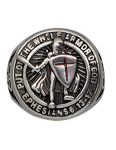 Bague de guerrier templier en métal, plusieurs tailles