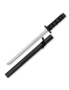Wakizashi en bois marque Tole10, fourreau en bois noir