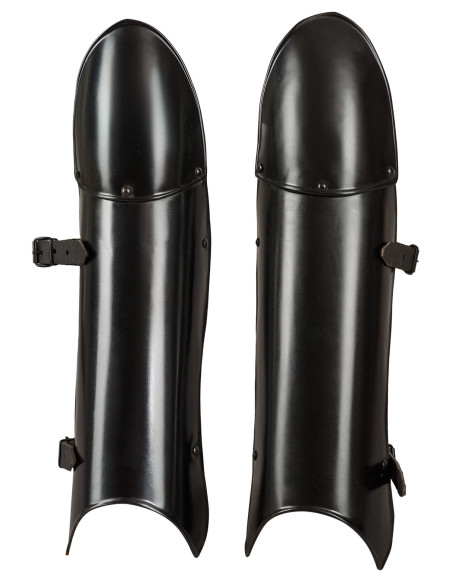 Garde-jambes médiévales en acier...