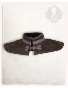 Gorge médiéval en cuir modèle Patricius, couleur marron