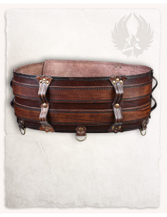 Ceinture médiévale double en cuir Modèle Luthor, couleur... 2