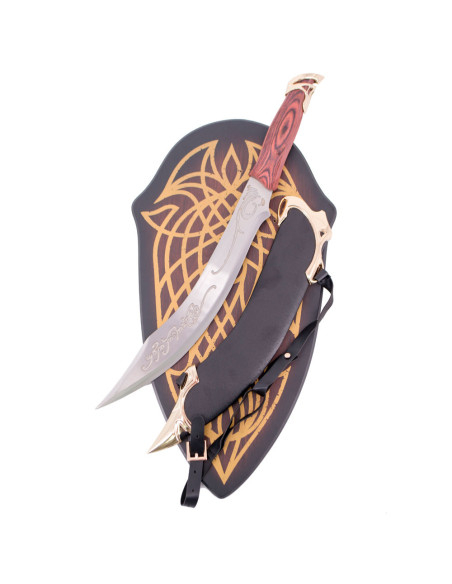 Couteau elfe avec étui et support