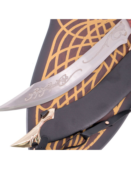 Couteau elfe avec étui et support