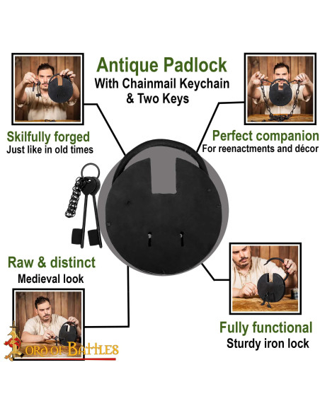 Cadenas en fer forgé à la main pour...
