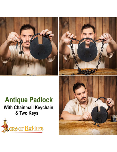 Cadenas en fer forgé à la main pour...