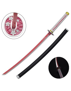 Katana Kanao Tsuyuri de Kimetsu No Yaiba, lame avec LED