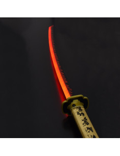 Katana Tsugikuni Yoriichi de Kimetsu No Yaiba, lame avec LED 2