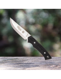 Couteau Muela Viking micarta avec silex
