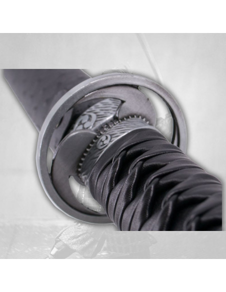 Katana décorative avec fourreau noir,...