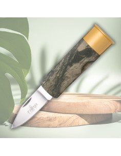 Couteau Third avec manche en forme de cartouche de chasse...