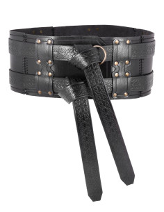 Ceinture médiévale en cuir double modèle Balor, couleur...