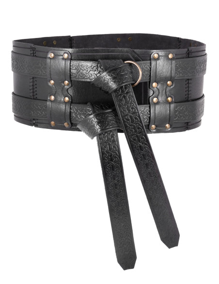 Ceinture médiévale en cuir double...