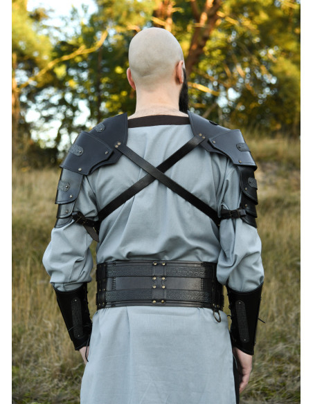 Épaule medieval en cuir modèle Balor,...