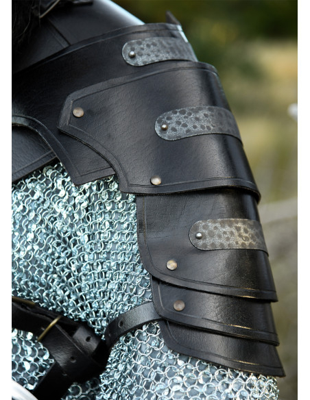 Épaule medieval en cuir modèle Balor,...