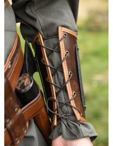 Bracelet médiéval viking cuir modèle...