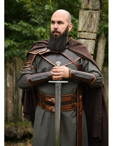 Bracelet médiéval viking cuir modèle...