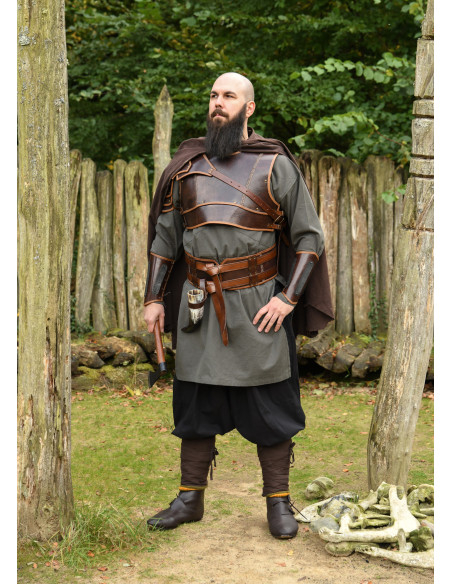 Bracelet médiéval viking cuir modèle...