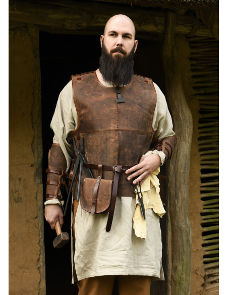 Sac médiéval en cuir modèle Sindri,...