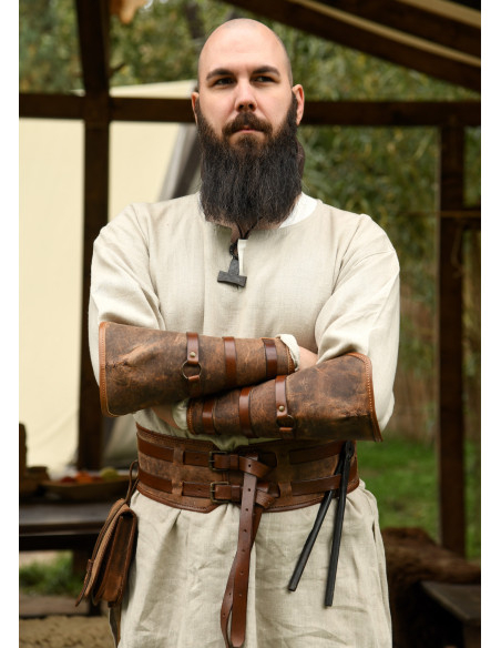 Bracelet médiéval en cuir modèle...