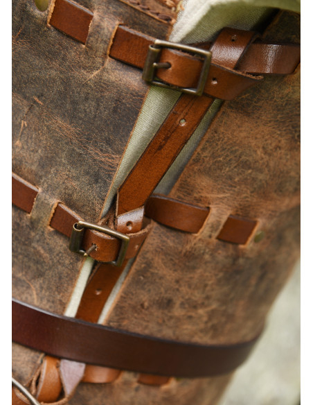 Porte medieval en cuir modèle Sindri,...