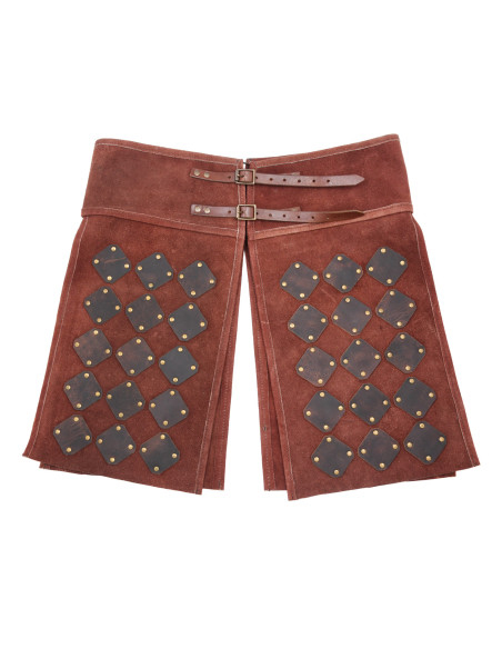 Falda médiévale en cuir suédé modèle...