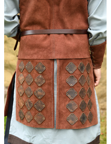 Falda médiévale en cuir suédé modèle...