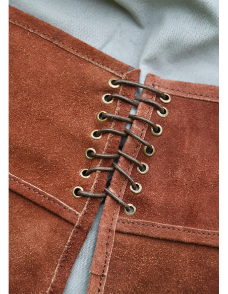 Falda médiévale en cuir suédé modèle...