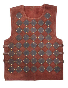 Pantalon médiéval en cuir modèle Vidar, couleur marron