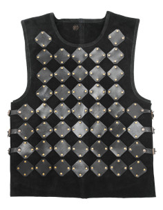 Panneau médiéval en cuir modèle Vares, couleur noire