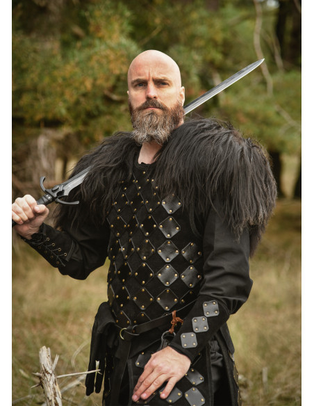 Panneau médiéval en cuir modèle...