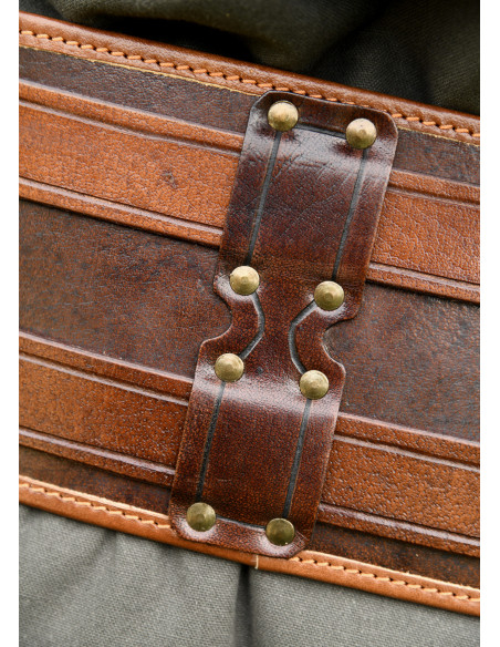 Ceinture médiévale double en cuir...