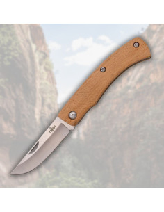 Couteau marque Third à cliquet en bois de hêtre (20,3 cm)