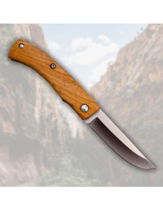 Couteau marque Third à cliquet en bois de hêtre (20,3 cm) 2