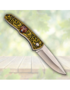 Couteau de camping Third décoré ours (20,7 cm.) 2