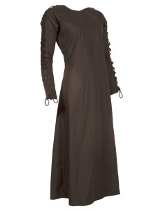Robe médiévale longue modèle Sunna, couleur noire