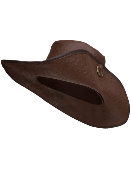 Chapeau médiéval en cuir Deluxe...