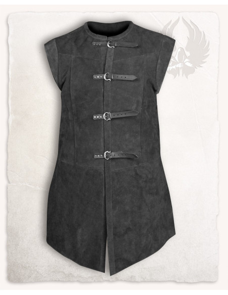 Gilet médiéval long en daim modèle...