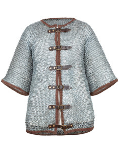Chemise en mailles à anneaux plats rivetés, finition... 2