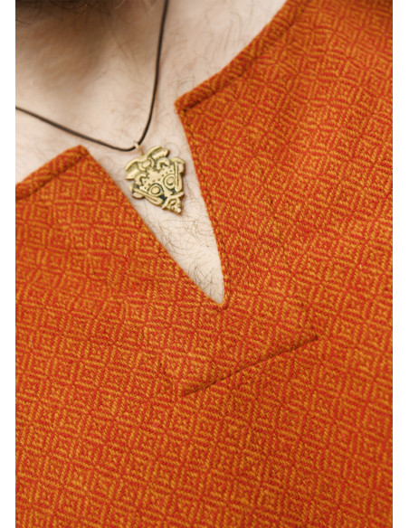 Tunique longue vikingue en laine,...