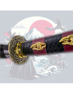 Wakizashi décoratif tsuba Fleur de Cerisier 2