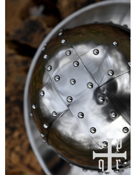 Casque médiéval Kettle du XIVe siècle...