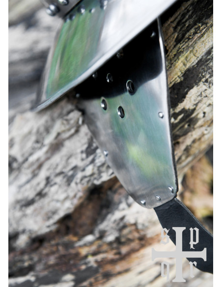 Casque médiéval Kettle du XIVe siècle...