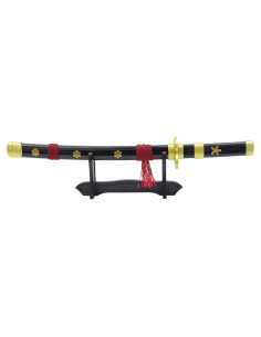 Katana en bambou miniature Enma noire de Zoro - One Piece 2