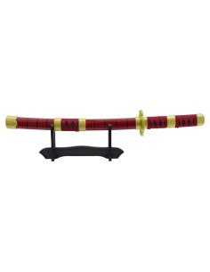 Katana en bambou miniature Sandai Kitetsu de Zoro - One... 2