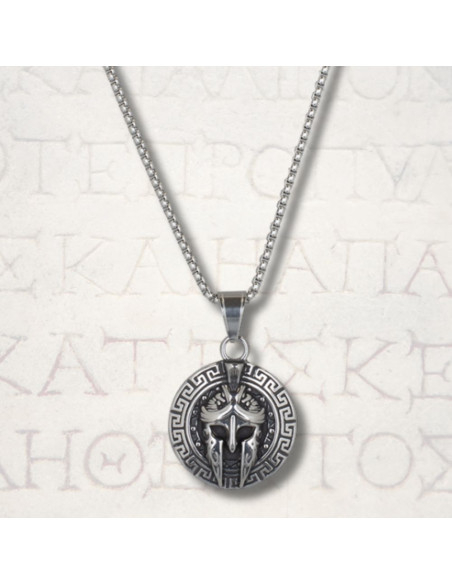 Pendentif casque et bouclier grecs