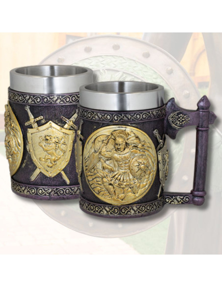 Tasse en résine médiévale Romains (14...