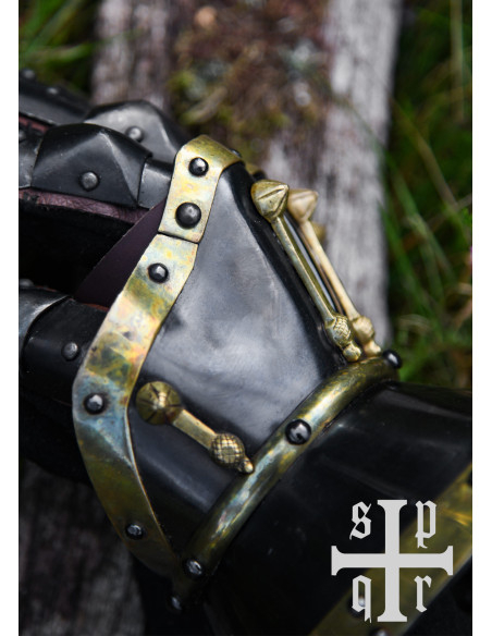 Gantelets sablier Milan 1370, acier...